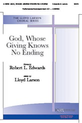 God Whose Giving Knows No Ending SATB choral sheet music cover